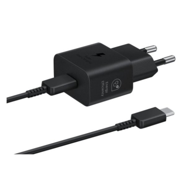 Сетевое зарядное устройство Samsung EP-T2510,  USB type-C,  USB type-C,  25Вт,  3A,  черный [ep-t2510xbegeu]