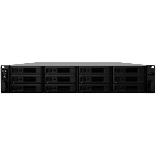 Synology RS3618XS Сетевое хранилище Rack 2U QC2,4Ghz/8Gb upto 64/RAID0,1,10,5,6/up to12HP HDDs SATA(3,5'or2,5') upto 36 with 2xRX1217(RP), 2xUSB, 4GigEth (+2Expslot), iSCSI, 2xIPcam (upto75), 1xPS