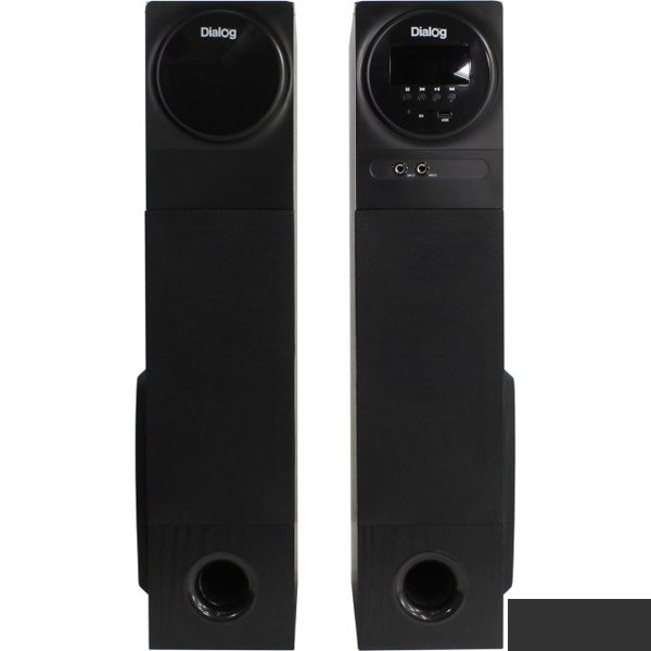 Dialog Progressive AP-2300 BLACK - акустические колонки 2.0, 2*40W RMS,  Bluetooth, FM+USB+SD reader