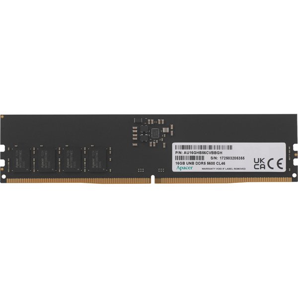 Apacer DDR5 DIMM 16GB 5600 MT/s FL.16G2C.PKH