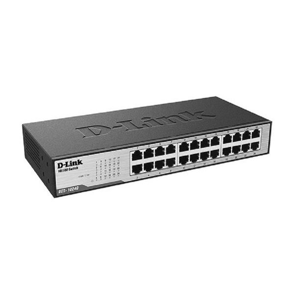 D-Link DES-1024D/G1A Неуправляемый коммутатор с 24 портами 10/100Base-TX