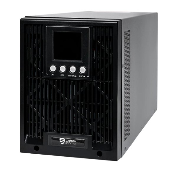 ИБП Сайбер Электро ЭКСПЕРТ-II-1000 {Онлайн, напольный, 1000ВА/900Вт USB/RS-232/SNMPslot (2 EURO + 1 IEC С13) (12В /7Ач. х 2)}