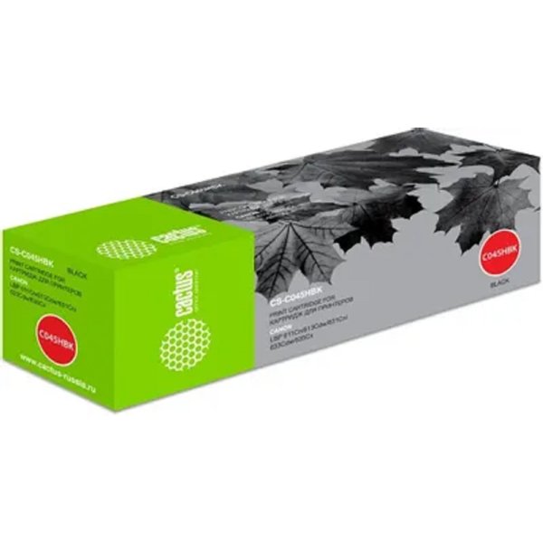 Тонер Картридж Cactus CS-C045HBK черный (2800стр.) для Canon LBP 611Cn/613Cdw/631Cn/633Cdw/635Cx