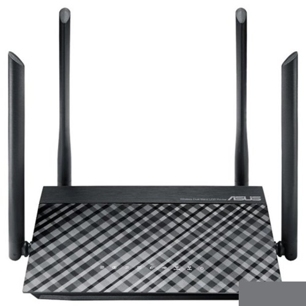 ASUS RT-AC1200 (V2) Беспроводной двухдиапазонный маршрутизатор AC1200  с поддержкой технологии MU-MIMO, Wi-Fi 5 (ac)
