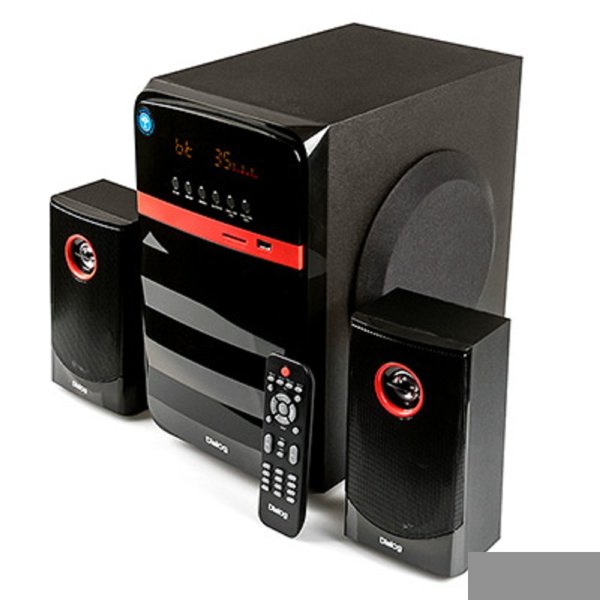 Dialog Progressive AP-240B BLACK - акустические колонки 2.1, 50W+2*10W RMS, Bluetooth, USB+SD reader