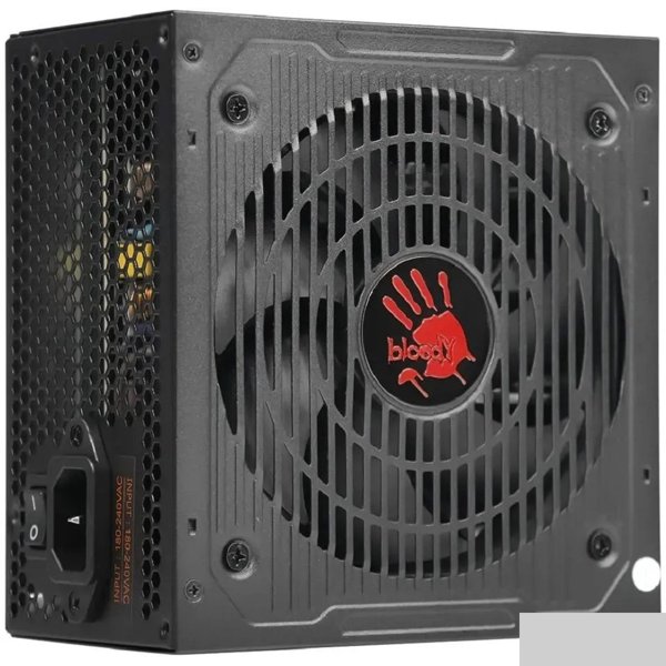 Bloody BD-PS600W ATX 600W 80 PLUS WHITE (20+4pin) APFC 120mm fan 6xSATA RTL