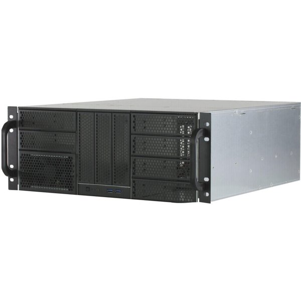 Procase RE411-D9H3-A-45 Корпус 4U server case,9x5.25+3HDD,черный,без блока питания,глубина 450мм,MB ATX 12"x9,6"