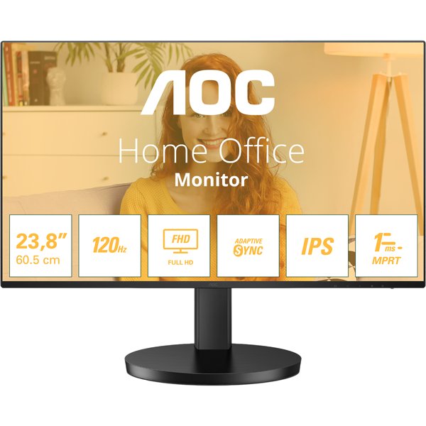 LCD AOC 23.8" 24B3HA2 Black {IPS 1920x1080 100Hz 1ms 178/178 250cd HDMI1.4 MM}