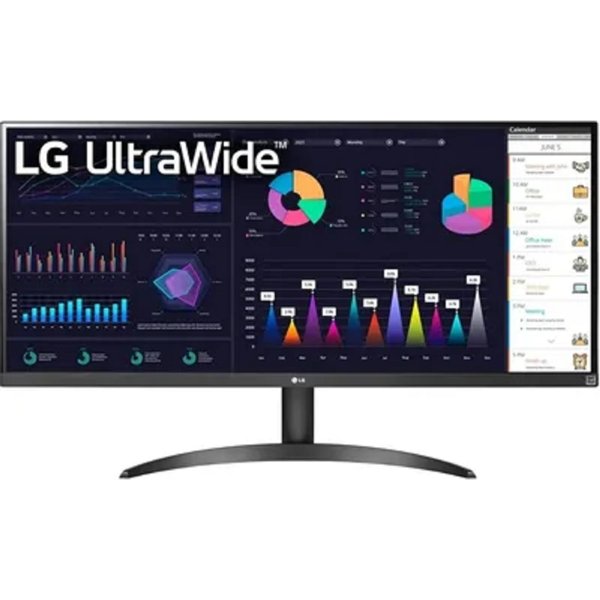 LCD LG 34" 34WQ500-B UltraWide черный {IPS 2560x1080 100Hz 21:9 матовая 1000:1 400cd 178/178  FreeSync HDMI DisplayPort}
