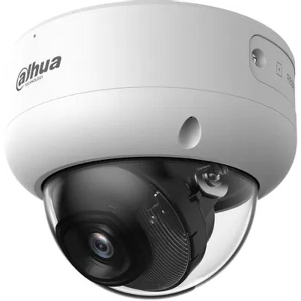 DAHUA DH-IPC-HDBW3449EP-AS-IL-0280B Уличная купольная IP-видеокамера 4Мп, 1/2.9” CMOS, объектив 2.8мм, видеоаналитика, микрофон, ИК 40м , LED 40м , IP67, IK10, металл