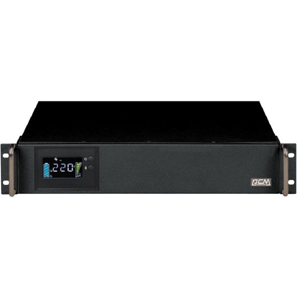 PowerCom King Pro RM KIN-1500AP LCD (2U) ИБП {Line-Interactive, 1500VA/1200W, Rack, 6х С13, Serial+USB, SmartSlot, RS-232} (1152600)