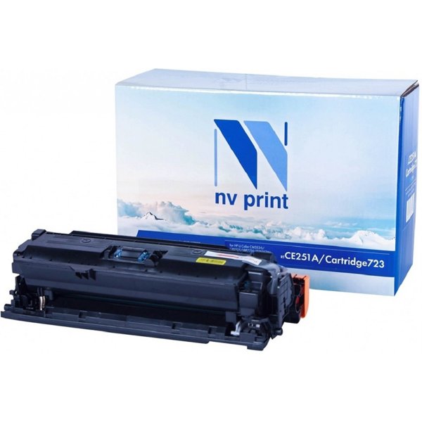 Картридж NVP совместимый NV-CE251A/NV-723 Cyan универсальные для HP/Canon Color LaserJet CP3525/ CP3525n/ CP3525dn/ CP3525x/ LBP 7750 i-Sensys 7750cd/ 7750Cdn (7000k)