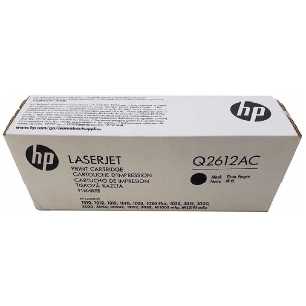 HP Q2612AC Картридж, Black для HP LJ 1010С, 2К (белая коробка)