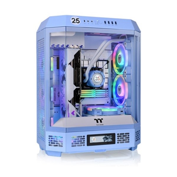 Корпус Thermaltake The Tower 600 Hydrangea голубой без БП ATX 11x120mm 5x140mm 4xUSB3.0 audio bott PSU