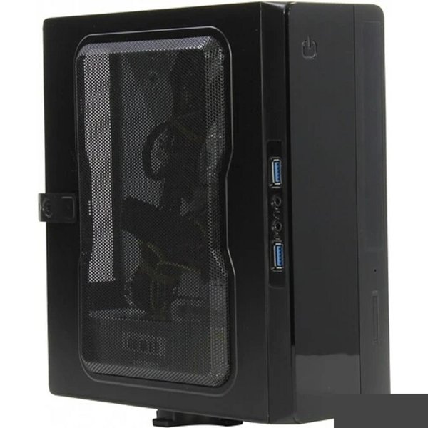 EQ101BK PM-200ATX  U3.0*2AXXX  Slim Case  (PSU Powerman) [6117414]