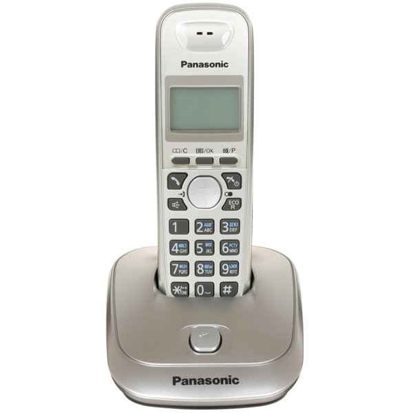 Panasonic KX-TG2511RUN (платиновый) {АОН, Caller ID,спикерфон на трубке,переход в Эко режим одним нажатием}
