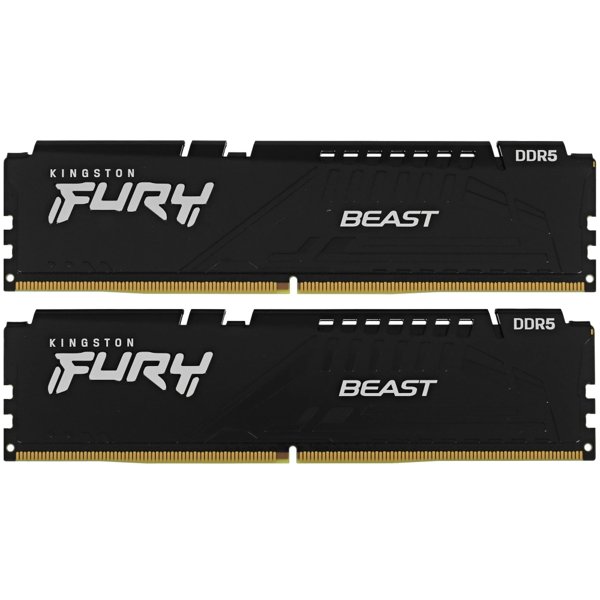 Kingston DDR5 DIMM 16GB 5200MT/s CL40 (Kit of 2) FURY Beast Black [KF552C40BBK2-16]