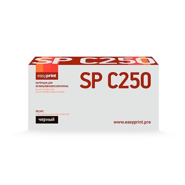 Easyprint 407543/SPC250E Картридж LR-SPC250BK для Ricoh SP C250DN/C250SF/C260DN/C261DNw/C261SFNw (2000 стр.) черный, с чипом