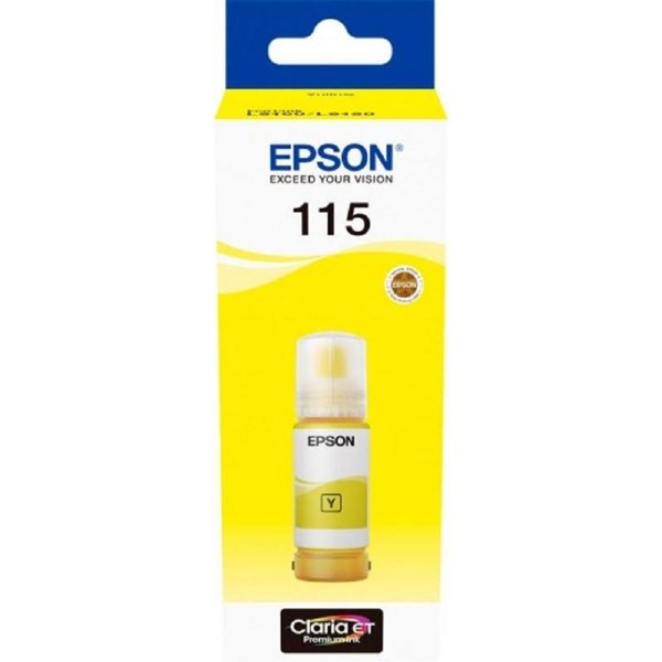 EPSON C13T07D44A  Контейнер 115 с жёлтыми чернилами для L8160/L8180