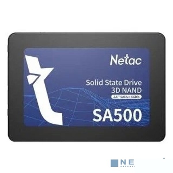 Твердотельный накопитель Netac SA500 2.5 SATAIII [NT01SA500-2T0-S3X] 3D NAND SSD 2TB, R/W up to 530/475MB/s 3Y
