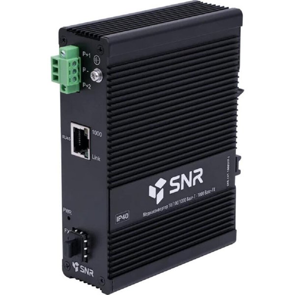 SNR-CVT-1000SFP-I Медиаконвертер 10/100/1000-Base-T / 1000Base-FX с SFP-портом в индустриальном исполнении