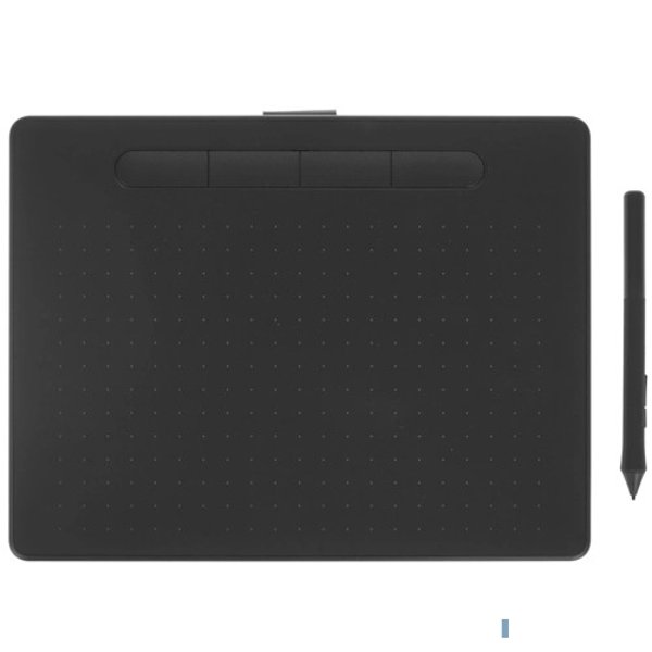 Графический планшет Wacom Intuos M CTL-6100K-B USB черный/голубой