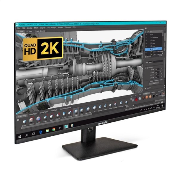 LCD ExeGate 31.5" ES3207CA SmartView {IPS 2560x1440 75Hz 1ms 250cd 1000:1 178/178 HDMI DisplayPort USB VESA} [EX297504RUS]