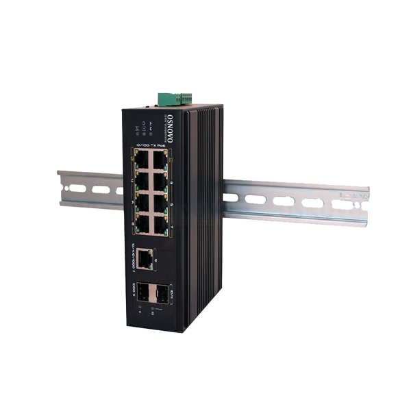 Коммутатор/ OSNOVO Промышленный PoE коммутатор на 11 портов, 6 *10/100Base-T с PoE (до 30W), 2 *10/100Base-T с PoE (до 60W), 1*10/100/1000Base-T, 2 порта SFP (1000Base-X), суммарно PoE до 300W