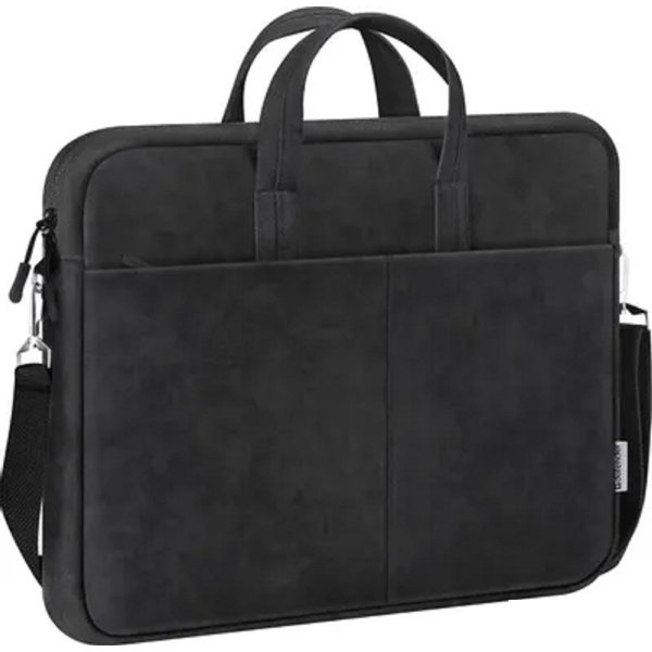 Defender Сумка для ноутбука Solid  15.6" PU кожа, черный, карман (26091)