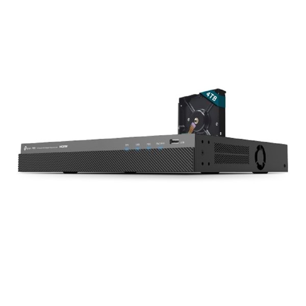 TP-Link VIGI NVR2016H-16MP-4TB 16-канальный сетевой видеорегистратор с поддержкой PoE+