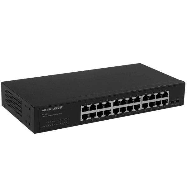 Mercusys MS124GS Коммутатор с 24 гигабитными портами для размещения на столе или в стойке