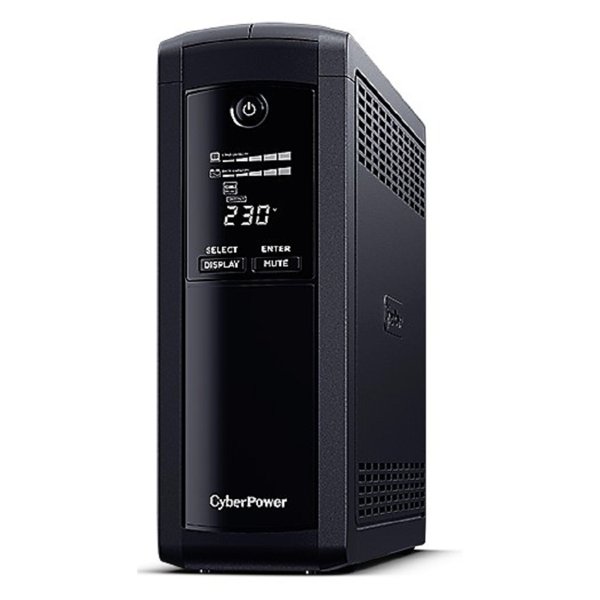 ИБП CyberPower VP1600EILCD {Line-Interactive, Tower, 1600VA/960W USB/RS-232/RJ11/45  (4 + 4 С13) 12В/9 Ач х 2}