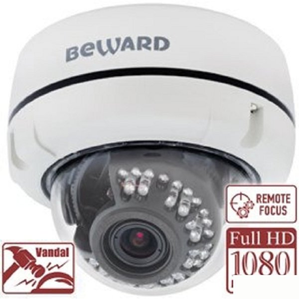 BEWARD NK55002D7 Тип 4-2 ВН, 2 Мп, 1/2.8'' КМОП SONY Exmor, 0.01 лк (день)/0.005 лк (ночь), H.264/MJPEG, 1920x1080 25 к/с, моторизованный объектив 2.8-11.0