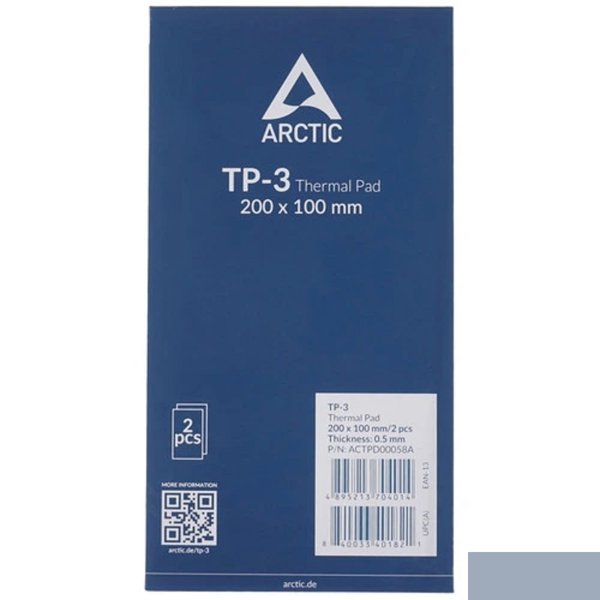 Thermal pad  200x100mm, 0.5mm - 2 Pack TP-3 ACTPD00058A