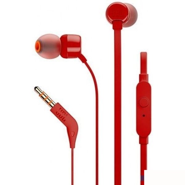 JBL TUNE110 Lifestyle 1.2м красный проводные (в ушной раковине)
