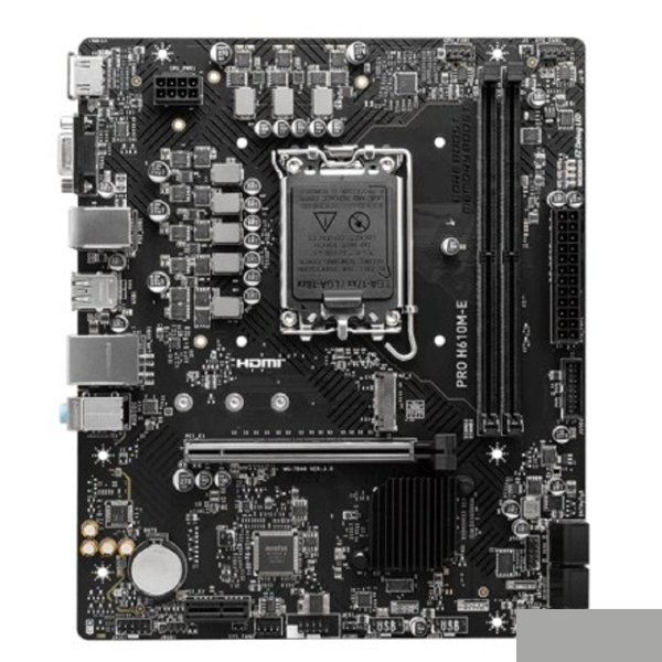 MSI PRO H610M-E (LGA1700, H610, 2xDDR5, mATX,VGA+HDMI)