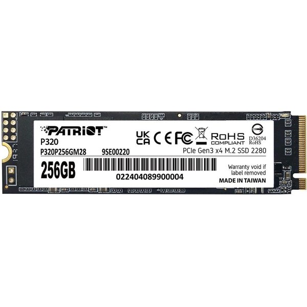 Patriot SSD PCIe 3.0 x4 256GB P320P256GM28 P320 M.2 2280