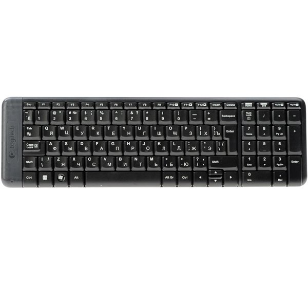920-003169 Logitech Клавиатура + мышь Wireless Combo MK220 Black USB оригинальная заводская гравировка RU/LAT