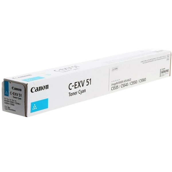 Тонер-картридж Canon Toner C-EXV51 (cyan) [0482C002] 60000 стр