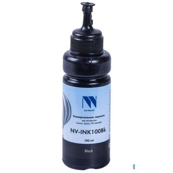 Чернила NVP универсальные на водной основе для Сanon, Epson, НР, Lexmark (100 ml) Black