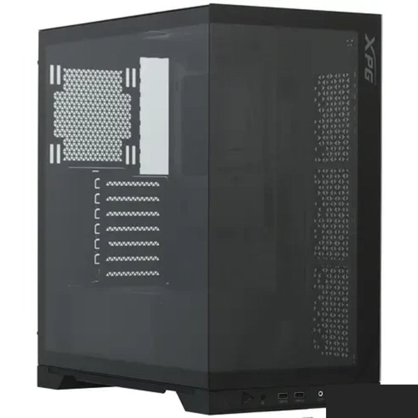 XPG INVADER X BLACK (INVADERXMTWOF-BKCWW) Mid-Tower, Micro-ATX, Mini-ITX, Standard-ATX, USB 3.2 Gen2 Type-A, USB 3.2 Gen2 Type-C, black