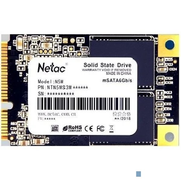 Накопитель SSD Netac mSata N5M 1Tb NT01N5M-001T-M3X TLC
