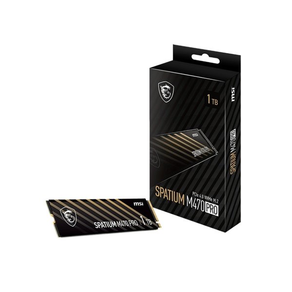 Твердотельный накопитель SSD MSI M.2 2280 1TB SPATIUM M470 PRO Client SSD S78-440L0J0-P83, PCIe Gen4x4 with NVMe