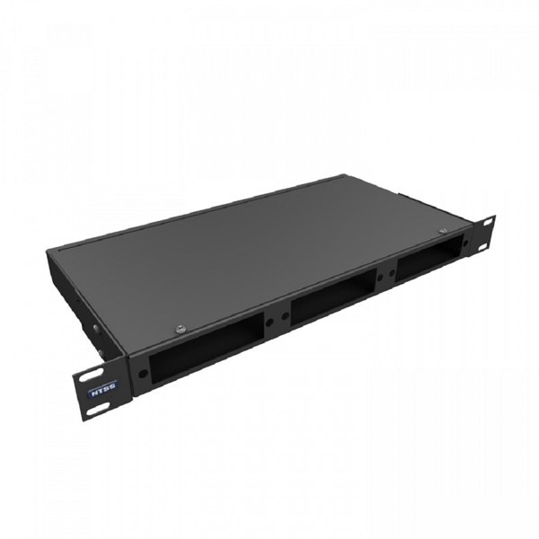 NTSS Кросс NTSS оптический 19'' укомплектованный 1U, 12 портов FC/UPC, 9/125 мкм (планки, сплайс-кассета, пигтейлы, КДЗС, адаптеры) черный RAL 9005 NTSS-RFOB-1U-12-FC/U-9-SP1.5G2AY-BL