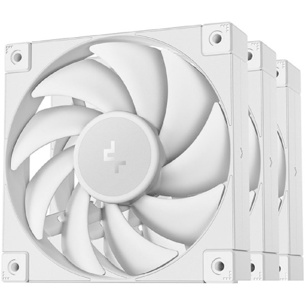 Case fan Deepcool FD12 белый 4-pin 26.9дБ (упак.:3шт) (R-FD12-WHNPN3-G) Ret