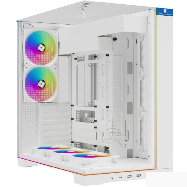 Thermalright Корпус TR-A70 ARGB White FAN5-C / TG / 5 x120mm ARGB PWM Fans / ARGB Strip / USB TYPE-C / ATX / TRA70AF5CW