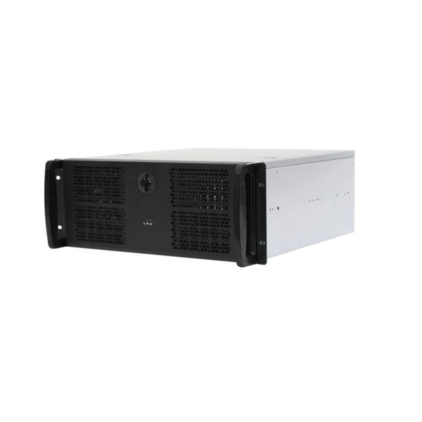 Procase EB445-B-0 Корпус 4U Rack server case, черный, дверца, без блока питания, глубина 450мм, MB 12"x9.6"
