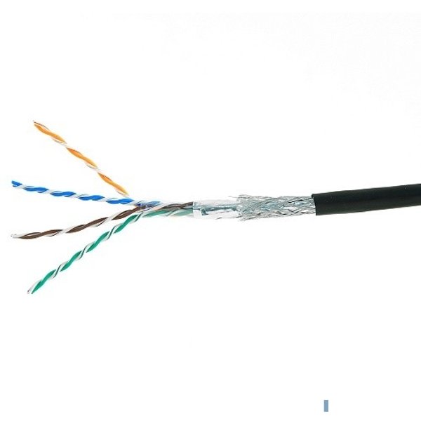 Cablexpert [SPC-5051E-SO-OUT] Кабель SFTP5e, 4 пары, 0.51 мм, медь, однож., экран, оплётка, 305 м, outdoor, Fluke Test