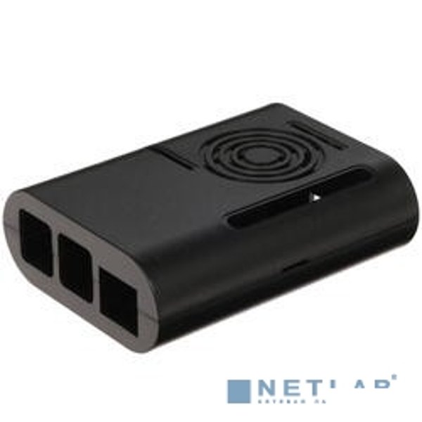 Raspberry Корпус PI4, CaseRaspPI4, на винтах (Black) (44571/42571)
