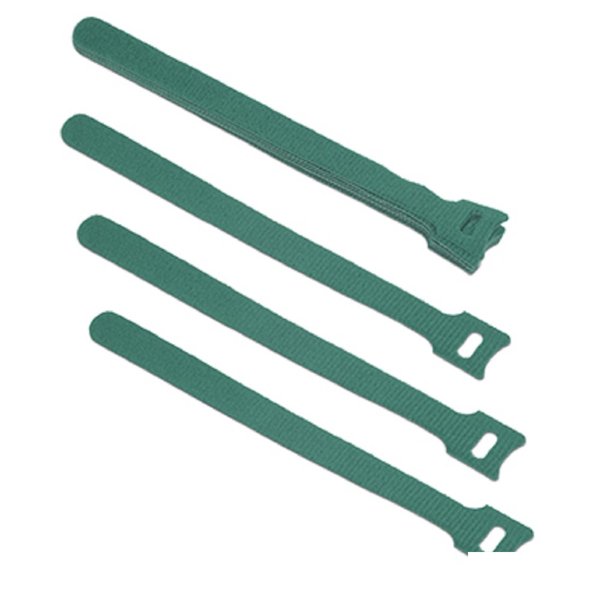 Cabeus CLAMP-180-GN Хомут для кабеля, липучка с мягкой застежкой, 180x14 мм, зеленый (10 шт.)